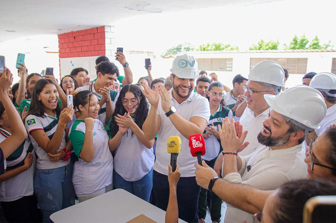 Parnaíba: secretário Washington Bandeira visita obras do CETI Lima Rebelo e confirma mais uma obra
